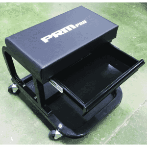 Mechanic's Roller Shop Stool with Drawer